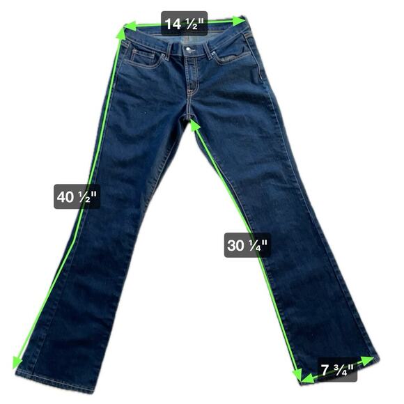 Old Navy The Flirt Bootcut Jeans 8 Casual 5 Pocket Style Low Rise Dark Denim Y2K - Picture 6 of 6